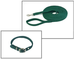 Dog Collar And Lead Set 20mm Air Webbing Small Collar In Various Lengths And Matching Colours