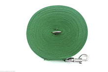 Load image into Gallery viewer, 150ft Dog Training Lead 25mm Webbing In Green