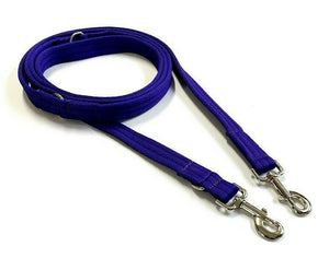 Police Style Dog Training Lead Double Ended Multi Functional Dual Walking Leash 25mm Air Webbing 5ft - 15ft