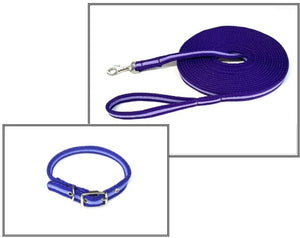 Dog Collar And Lead Set 25mm Air Webbing Medium Collar In Various Lengths And Matching Colours