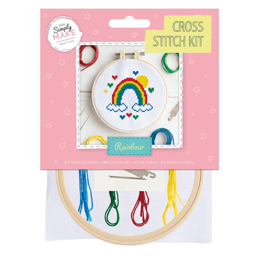 Cross Stitch Kit Sewing Craft Childrens Adults Docrafts Simply Make Small 30 Designs UK Seller