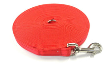 Load image into Gallery viewer, 5ft-50ft Dog Training Lead In Red