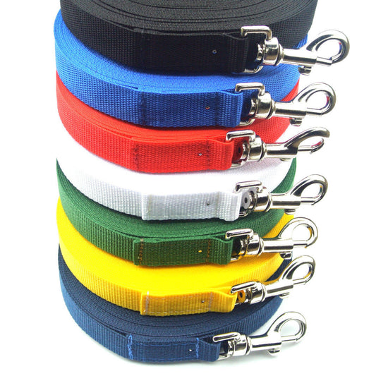 150ft 45m Long Dog Training Lead Obedience Lead Leash Large 25mm Webbing Made In The UK