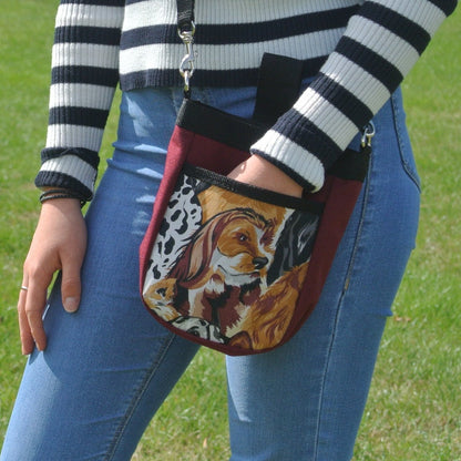 Multi-Use Pet/Dog Treat Bag Training Pouch Storage Holder With Shoulder Strap In Various Styles