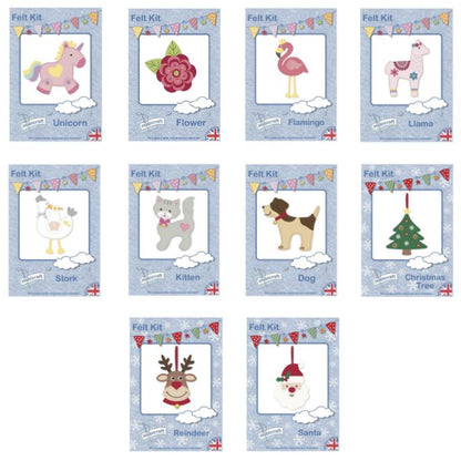 Childrens Felt Sewing Kit Kids Craft Kits Habicraft 10 Designs UK Seller