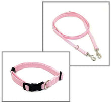 Load image into Gallery viewer, Dog Collar And Police Style Dog Lead Set 13mm Webbing Small Collar In Various Lengths And Matching Colours