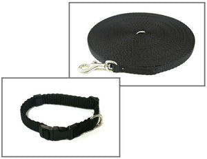 Dog Collar And Lead Set 13mm Webbing Small Collar In Various Lengths And Matching Colours