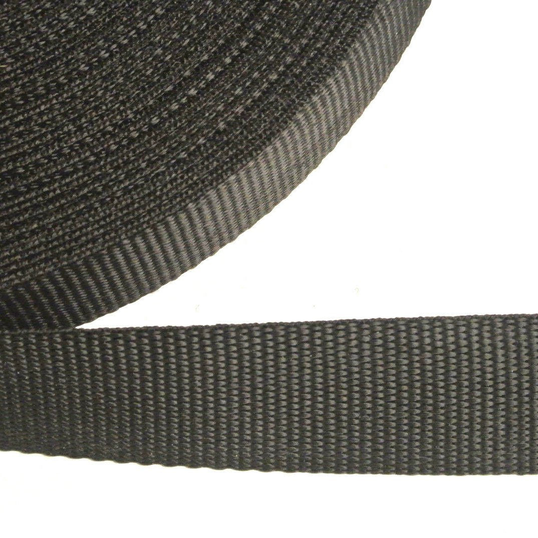 38/40mm Webbing In Black And Various Lengths