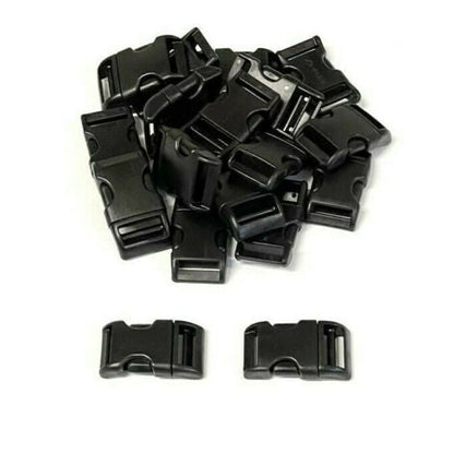 Wienerlock Buckles Plastic Side Release Buckles 16mm 20mm 25mm Nylon Black x1 - x50