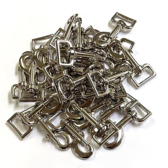 25mm Heavy Duty Trigger Clips Hooks Nickel Plated For Dog Leads Webbing Bags Straps