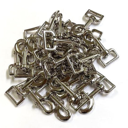 25mm Heavy Duty Trigger Clips Hooks Nickel Plated For Dog Leads Webbing Bags Straps