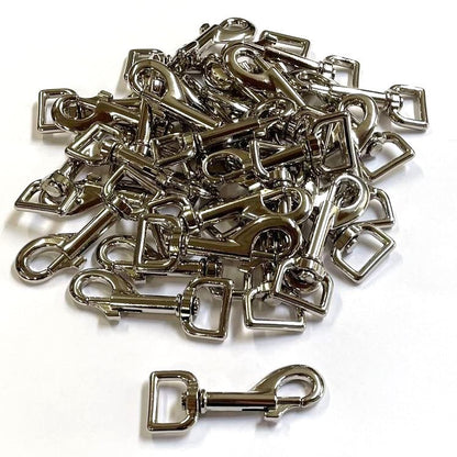 20mm Heavy Duty Trigger Clips Hooks Nickel Plated For Dog Leads Webbing Bags Straps