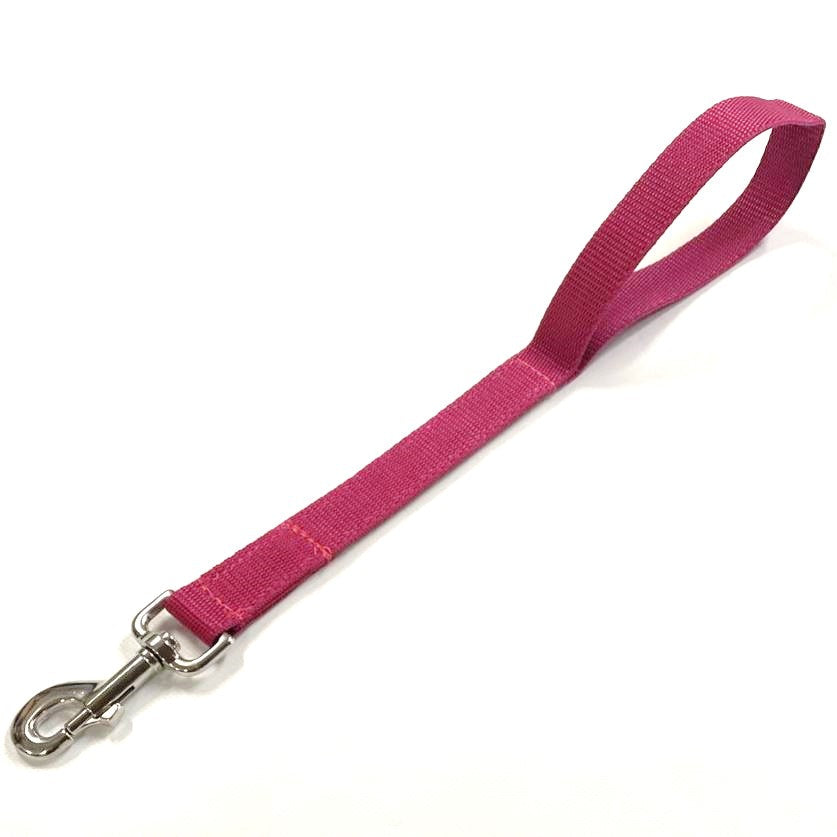 18" Short Close/Traffic Control Dog Training Lead Leash Grab Handle 25mm Webbing