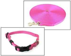 Dog Collar And Lead Set 13mm Webbing X - Small Collar In Various Lengths And Matching Colours