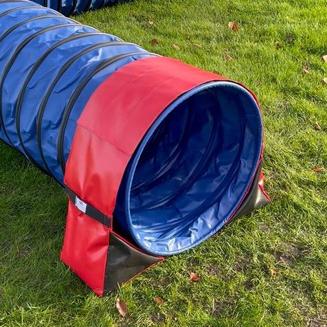 Dog Agility Tunnel Sandbag Adjustable 60cm - 80cm Diameter Tunnels Indoor Outdoor UV PVC Various Colours 300mm Material Width Connects Underneath