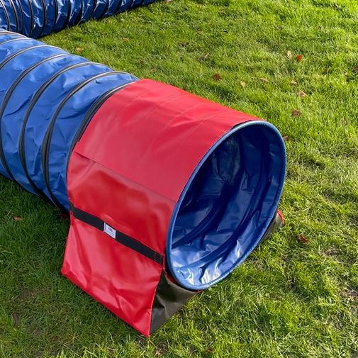 Dog Agility Tunnel Sandbag Adjustable 60cm - 80cm Diameter Tunnels Indoor Outdoor UV PVC Various Colours 490mm Material Width Connects Underneath