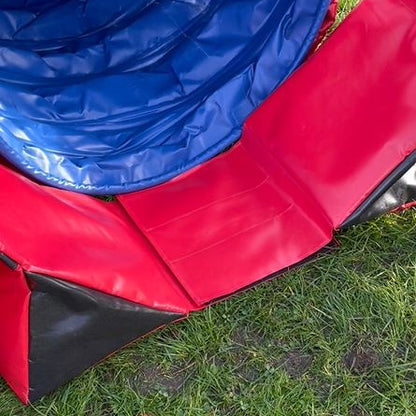 Dog Agility Tunnel Sandbag Adjustable 60cm - 80cm Diameter Tunnels Indoor Outdoor UV PVC Various Colours 300mm Material Width Connects Underneath