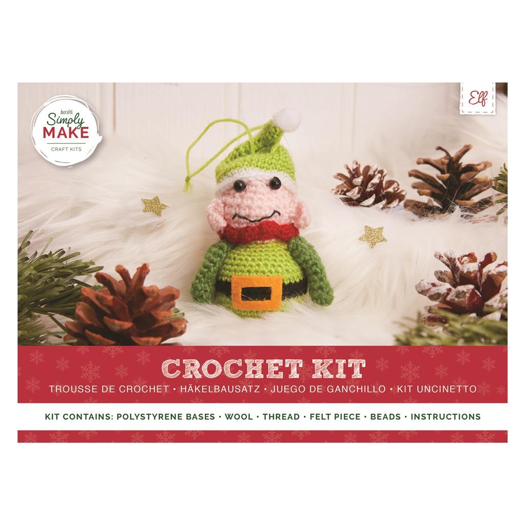 Needle Creations, Holiday, Needle Creations Elf Crochet Kit Christmas  Holiday Craft Doll 2 12h Finished