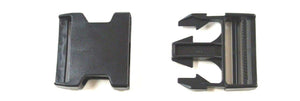 50mm Black Plastic Side-Release Buckles For Webbing Bags Straps Fastenings x10