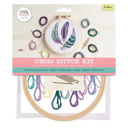 Cross Stitch Kit Sewing Craft Childrens Adults Docrafts Simply Make Large 20 Designs UK Seller