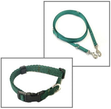 Load image into Gallery viewer, Dog Collar And Police Style Dog Lead Set 13mm Webbing Small Collar In Various Lengths And Matching Colours