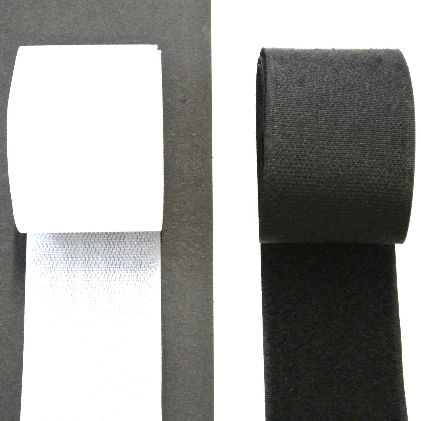 Self Adhesive Stick On Hook And Loop Tape White Black 25 Metre Rolls In 20mm 25mm 38mm 50mm