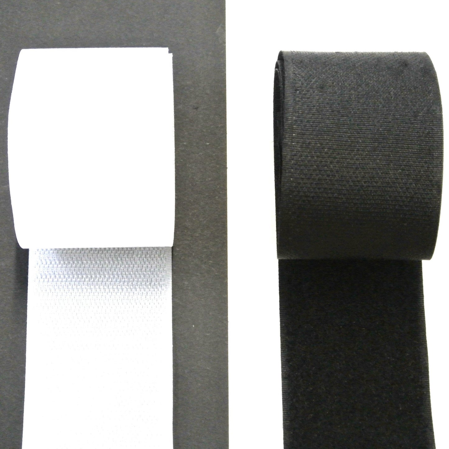 Sew On Hook And Loop Tape White Black 25 Metre Rolls In 16mm 20mm 25mm 38mm 50mm 100mm