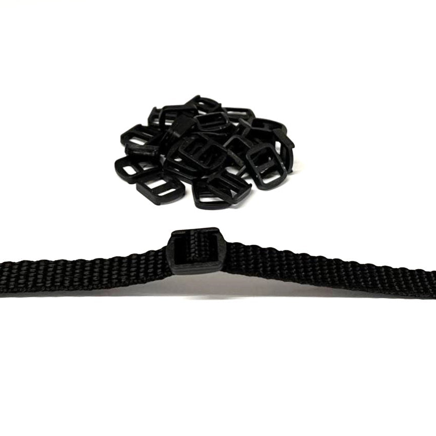 10mm Nylon Plastic 3 Bar Slides Triglide For Webbing Tapes Bags Straps Handles