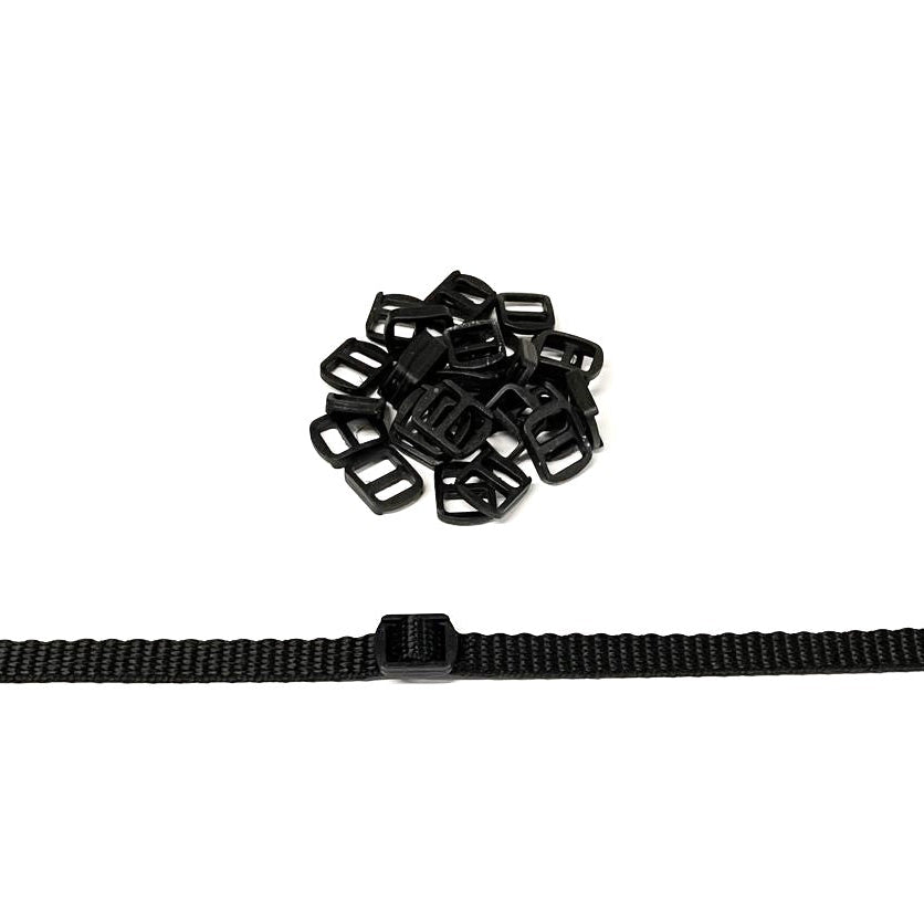 10mm Nylon Plastic 3 Bar Slides Triglide For Webbing Tapes Bags Straps Handles