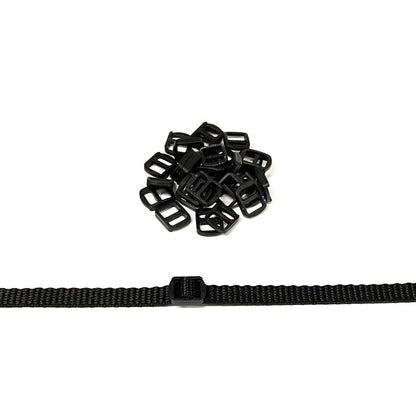 10mm Nylon Plastic 3 Bar Slides Triglide For Webbing Tapes Bags Straps Handles