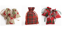 Load image into Gallery viewer, Hessian Drawstring Gift Bags Fabric Linen Christmas Pouch Bags x1 x2 x5 x10 UK Seller