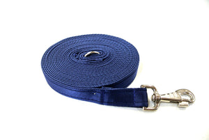 20ft 6m  Large Dog Training Lead Horse Lunge Line 25mm Cushion Webbing In Various Colours
