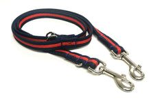Load image into Gallery viewer, Police Style Dog Training Lead Double Ended Multi Functional Dual Walking Leash 25mm Air Webbing 5ft - 15ft