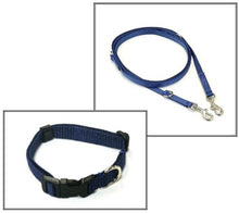 Load image into Gallery viewer, Dog Collar And Police Style Dog Lead Set 13mm Webbing X Small Collar In Various Lengths And Matching Colours