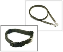 Load image into Gallery viewer, Dog Collar And Police Style Dog Lead Set 13mm Webbing Small Collar In Various Lengths And Matching Colours