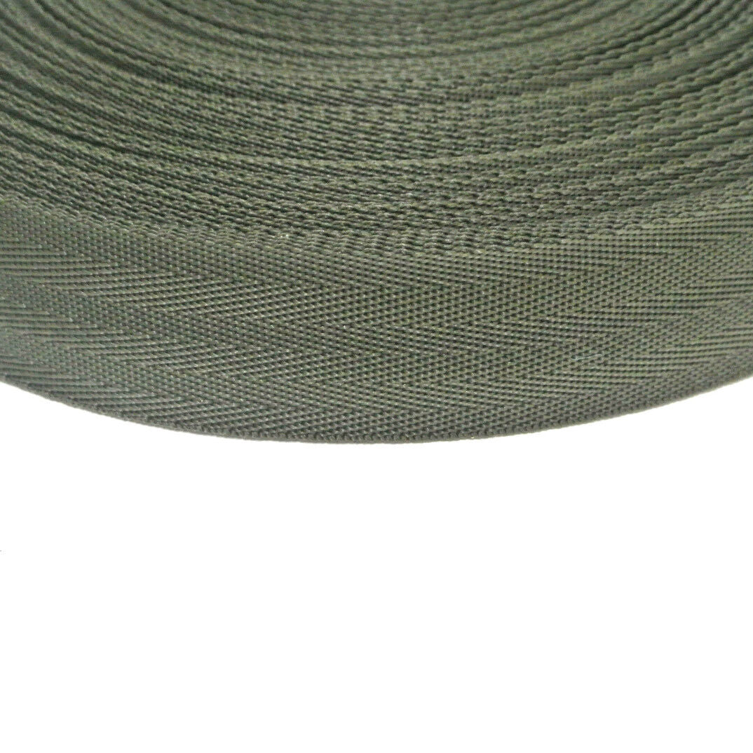 38/40mm Wide Herringbone Webbing 380kg 19 Colours For Dog Collars Straps Handles Crafts
