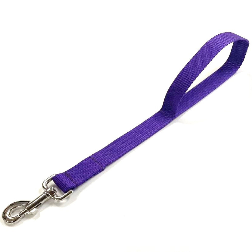 18" Short Close/Traffic Control Dog Training Lead Leash Grab Handle 25mm Webbing