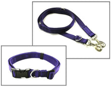 Load image into Gallery viewer, Dog Collar And Police Style Dog Lead Set 25mm Cushion Webbing Small Collar In Various Lengths And Matching Colours