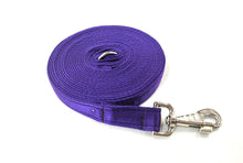 Load image into Gallery viewer, 10ft 3m Large Dog Training Lead Horse Lunge Line 25mm Cushion Webbing In Various Colours