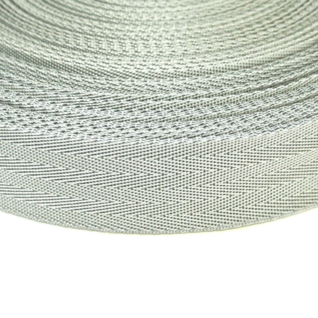 38/40mm Wide Herringbone Webbing 380kg 19 Colours For Dog Collars Straps Handles Crafts