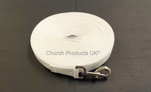Load image into Gallery viewer, Dog Training Lead 25mm Heavy Webbing 40ft - 100ft Long Line Tracking Recall In 18 Colours