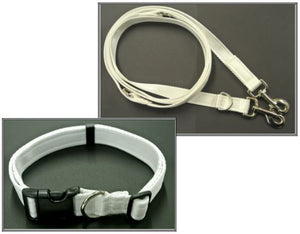 Dog Collar And Police Style Dog Lead Set 20mm Cushion Webbing Small Collar In Various Lengths And Matching Colours