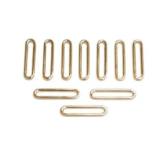 50mm Solid Brass 2 Bar Loop Slider Adjuster x1 - x50 Dog Collars Leather Crafts