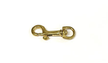 Load image into Gallery viewer, 6mm Solid Brass Swivel Trigger Clip Hook Round Eye Heavy Duty For Dog Leads