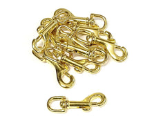 Load image into Gallery viewer, Solid Brass Round Eye Heavy Duty Trigger Clips 6mm - 32mm For Dog Leads Horse