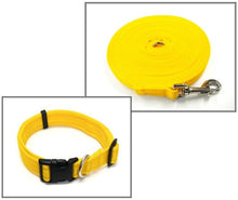 Load image into Gallery viewer, Dog Collar And Lead Set 25mm Cushion Webbing Medium Collar In Various Lengths And Matching Colours